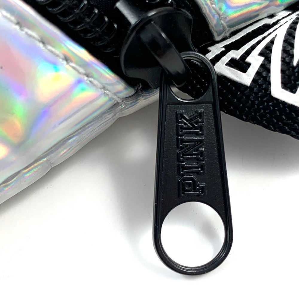 VICTORIA'S SECRET PINK iridescent holographic silver fanny pack - Picture 5 of 6